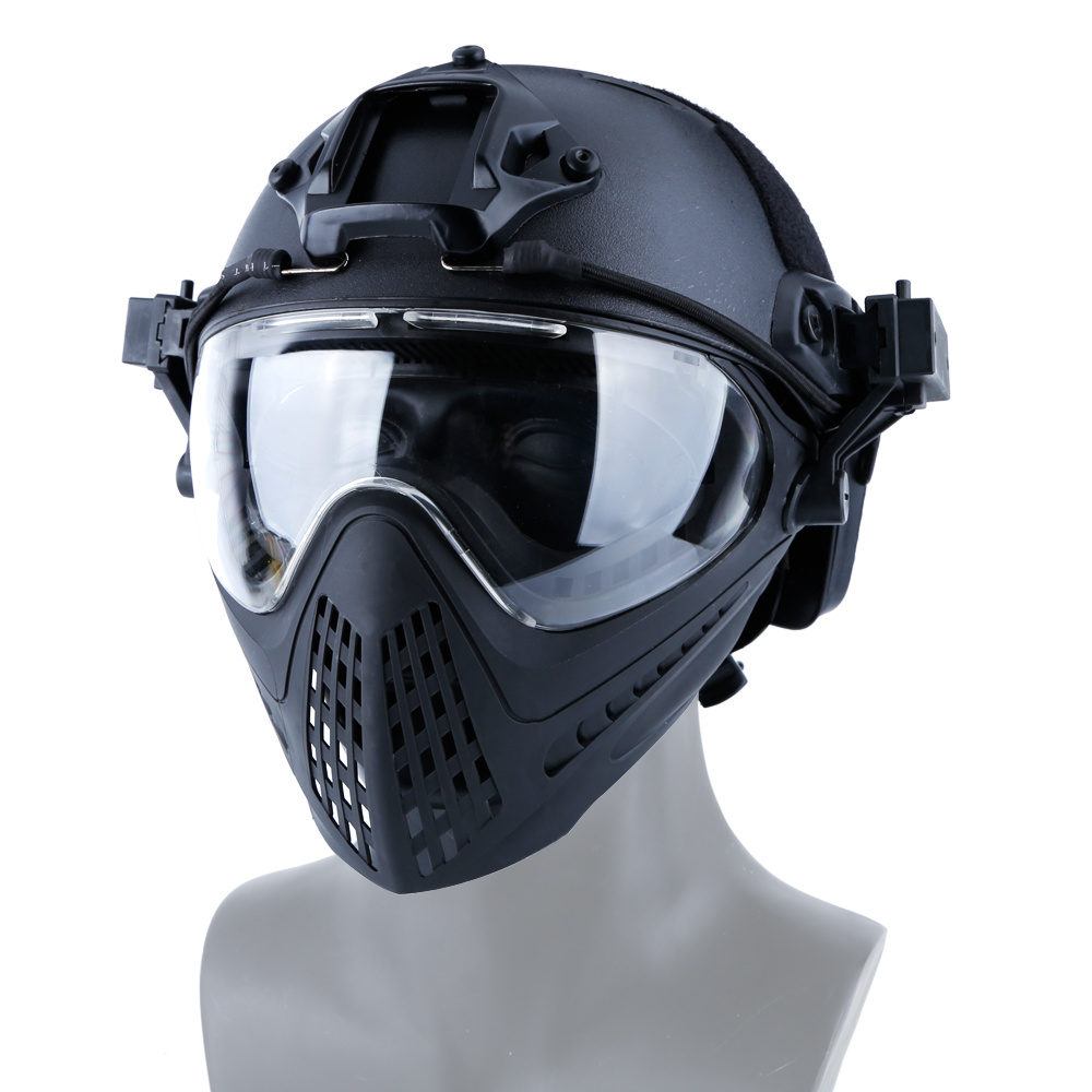 Factory Direct Sale Pilot Mask with Googles Airsoft Paintball Face ...